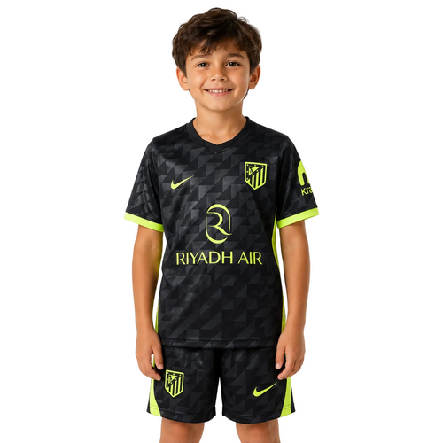Equipación infantil alternativa de Atlético de Madrid - negra - 26/27