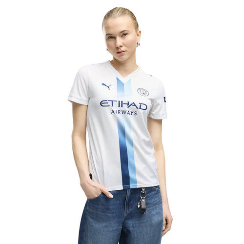 Camisola Alternativa Feminina Branca Manchester City - 26/27