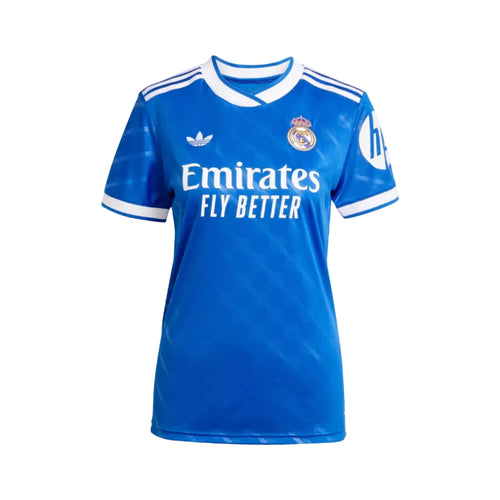Camisola Alternativa Feminina Azul Real Madrid - 25/26