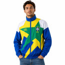Casaco Corta-Vento Brasil Umbro – Azul, Verde, Amarelo e Branco Retro