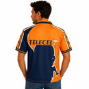 Camisola Alternativa Laranja e Azul Retro Porto 97/98