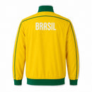 Casaco Corta-Vento Brasil – Amarelo e Verde Retro