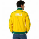 Casaco Corta-Vento Brasil – Amarelo e Verde Retro