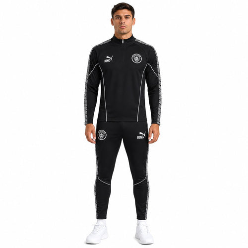 Fato de Treino Manchester City – Preto e Branco 25/26